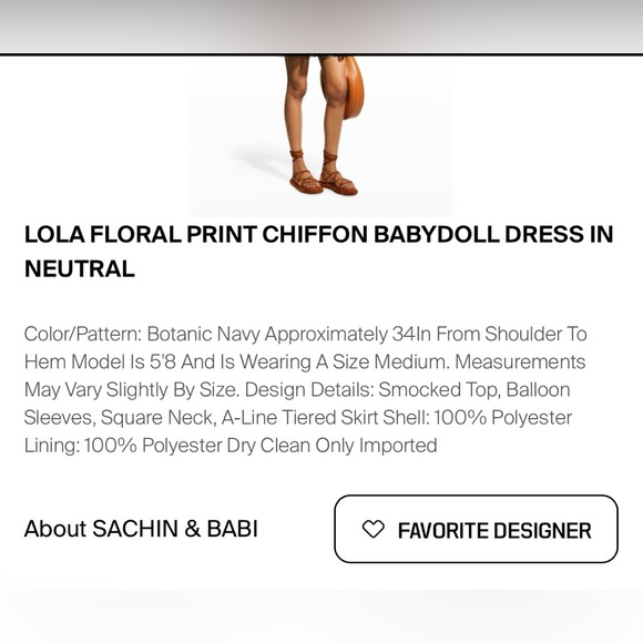 Sachin & Babi Lola Floral Smocked Mini Dress
Anthropologie Boho Tiered - Picture 3 of 16